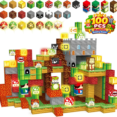 Magnetic Building Blocks Fire + GAme