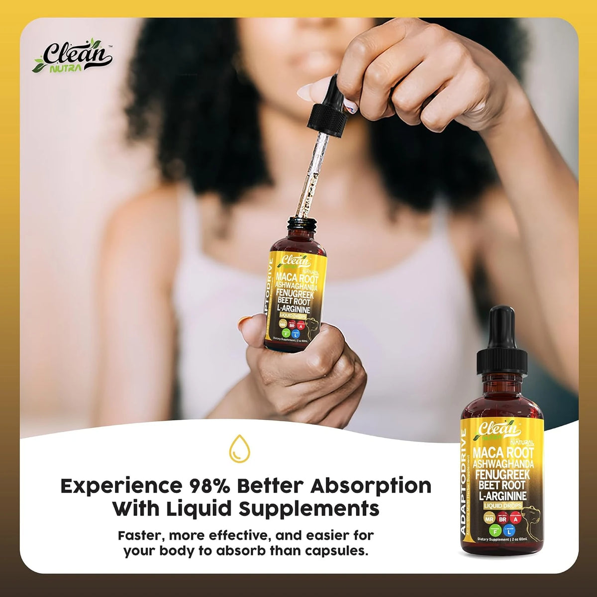 Maca Root Liquid Drops with Vitamins