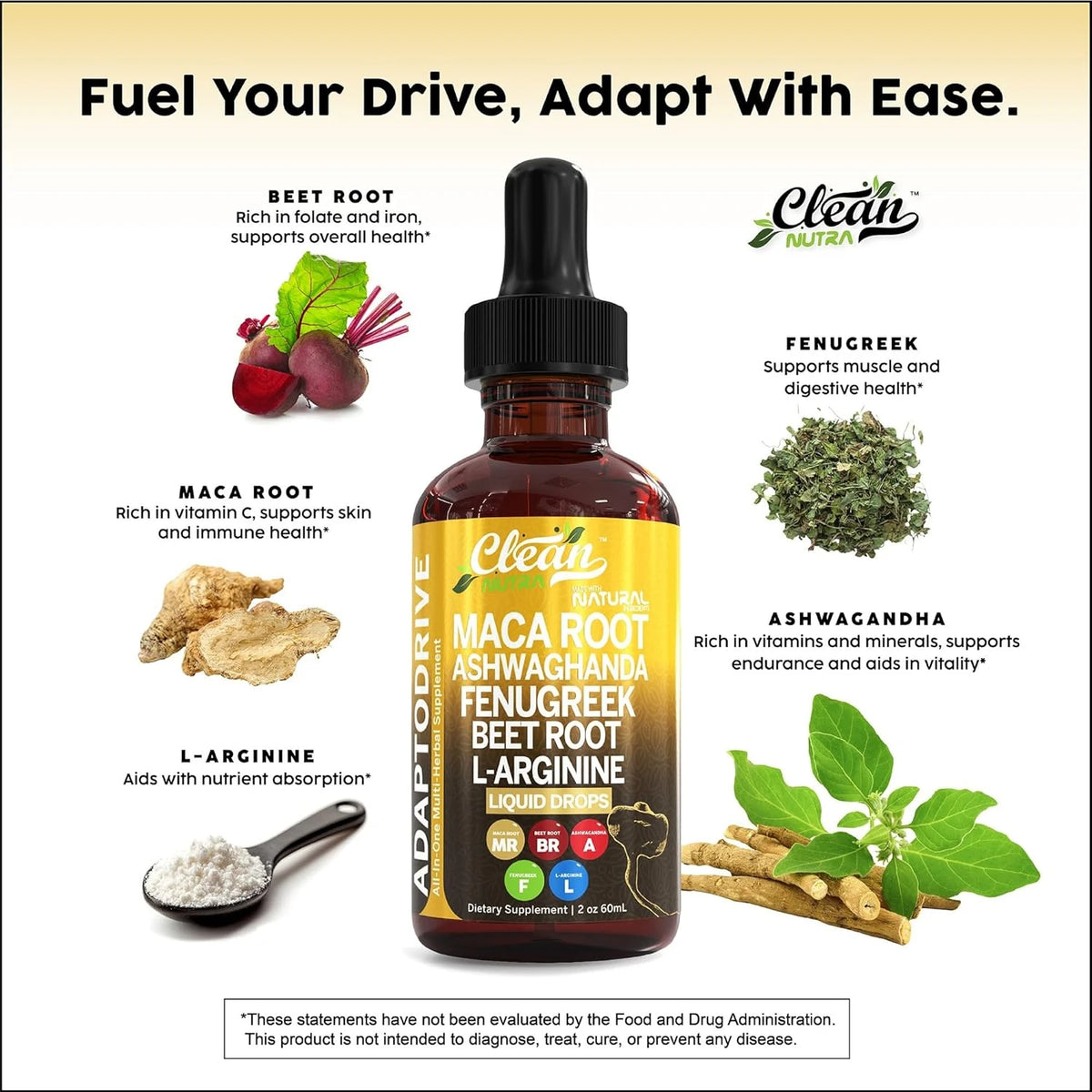 Maca Root Liquid Drops with Vitamins