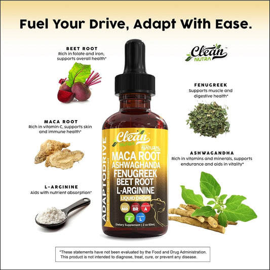 Maca Root Liquid Drops with Vitamins